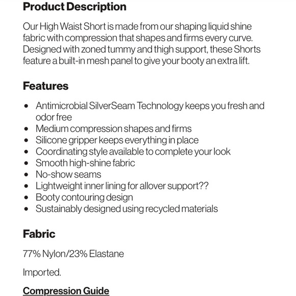 Yitty: Athleisure Shapeware -High Waist Shaping Shorts in Black. - Picture 9 of 13